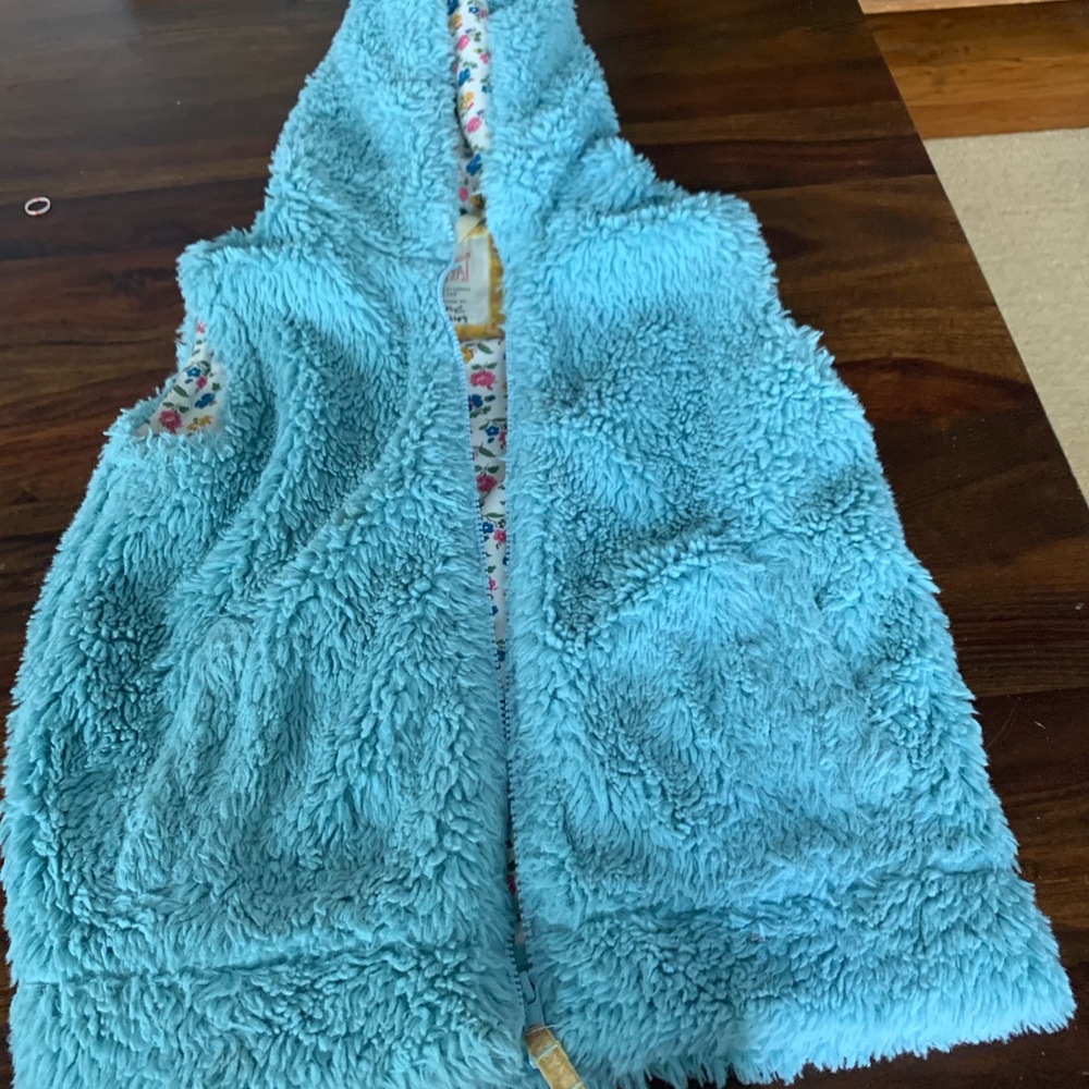 Mini boden cozy zip up vest